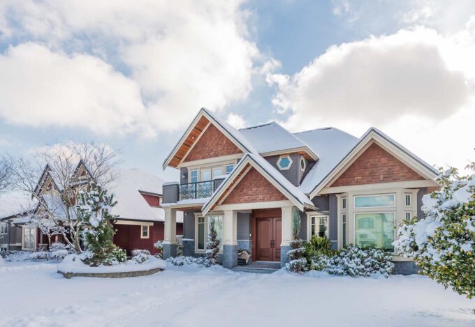 A home prepared for colder weather after following tips to winterize your home.