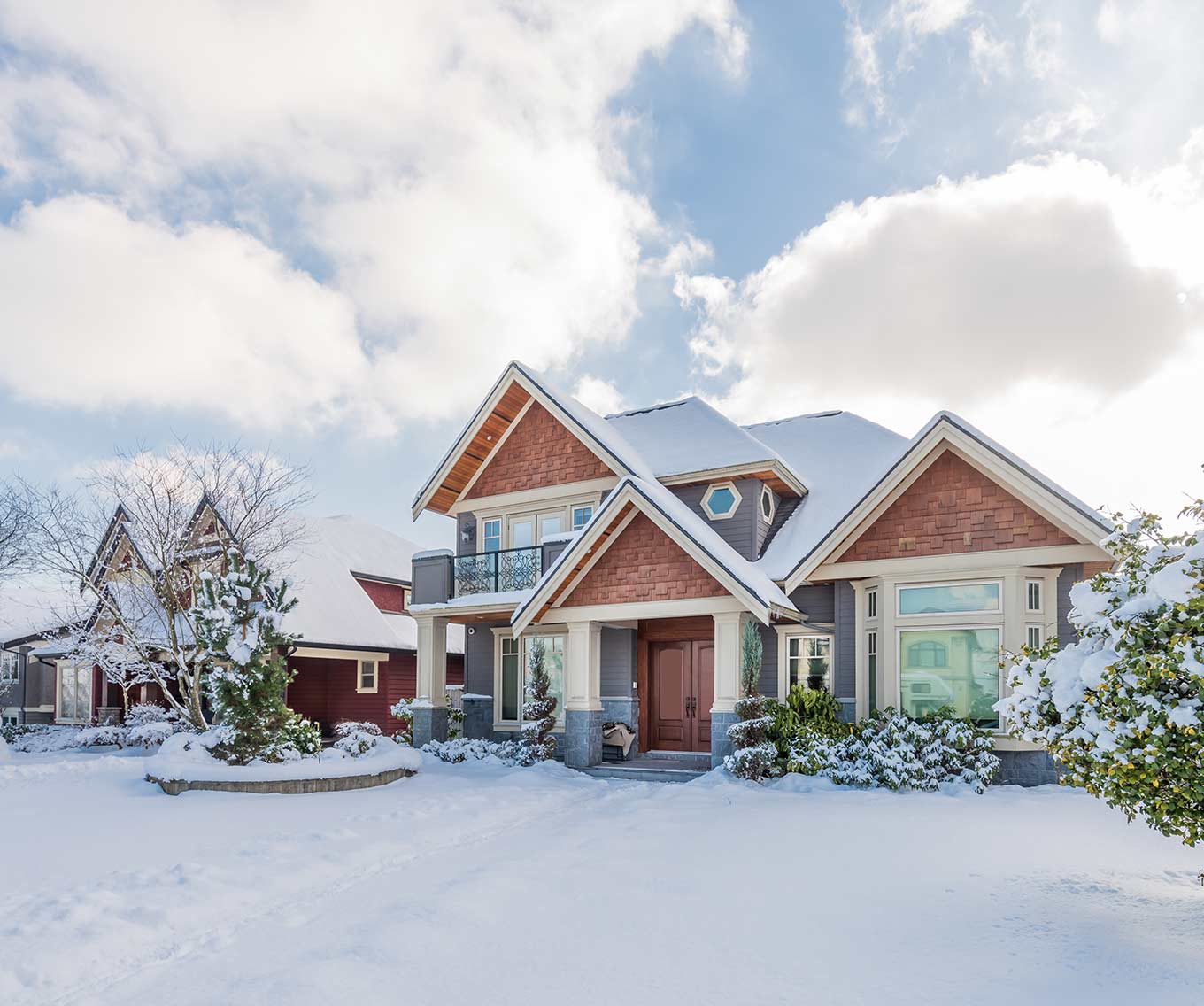 A home prepared for colder weather after following tips to winterize your home.